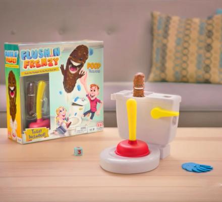 This Toilet Based Kids Game Makes You Catch a Flying Poo After Plunging a Toilet