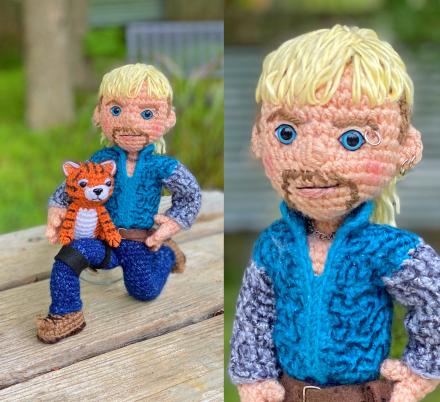 There's Now a Pattern To Create Your Very Own Crochet Joe Exotic Tiger King