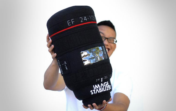Plushtography DSLR Camera Lens Pillow