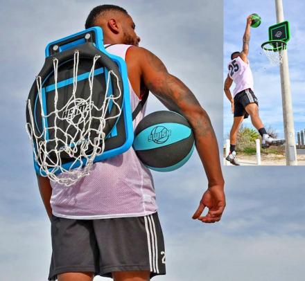 Portable Basketball Hoop You Can Wear Like a Backpack