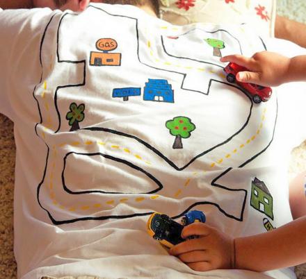 These Race Track T-Shirts For Dad Lets Dad Nap While The Kids Play