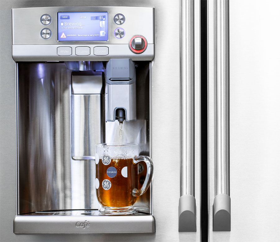 Refrigerator With Built In Keurig KCup Coffee System