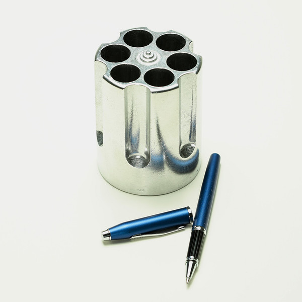 Revolver Barrel Pen Holder