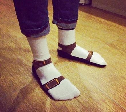 These Sandal Socks Make It Look Like You're Wearing Birkenstock Sandals