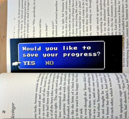 'Save Your Progress?' Geeky Video Game Bookmark