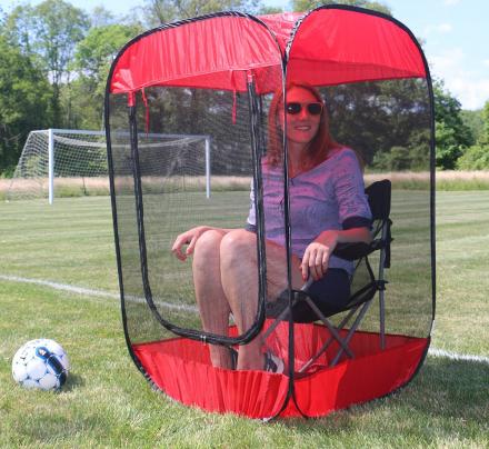 Screened In Chair Tent Protects You From Bugs and Gives You Shade