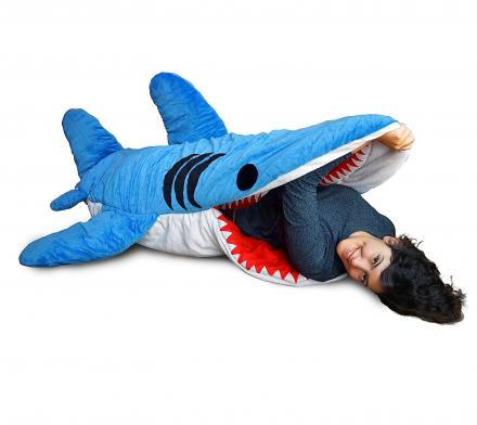 Shark Bite Adult Sleeping Bag Makes It Look Like You're Being Eaten By a Shark