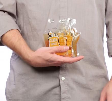 Slick Shotz: Sealable Plastic Flasks For Easy Alcohol Smuggling