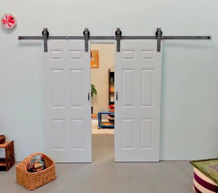 Sliding Double Barn Door Kit