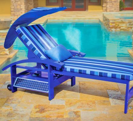 Ultimate Solar Powered Smart Lounger With Built-In Speakers, Misters, ans USB Charging