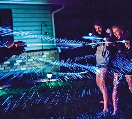 Spashlight is a Squirt Gun That Makes The Water Glow-in-the-Dark