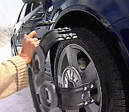 Spikes Spiders: Snap-On Snow Chains For Car Tires