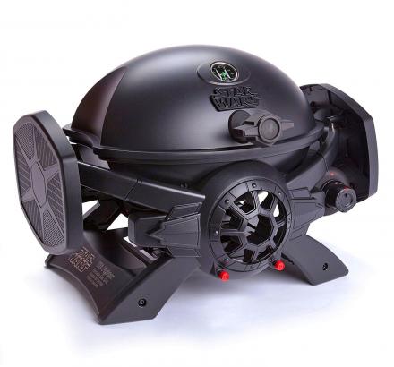 Star Wars TIE Fighter Gas BBQ, Grills The Star Wars Logo On Your Food