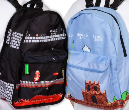 Super Mario Bros Reversible Backpack Turns From Daylight To Castle