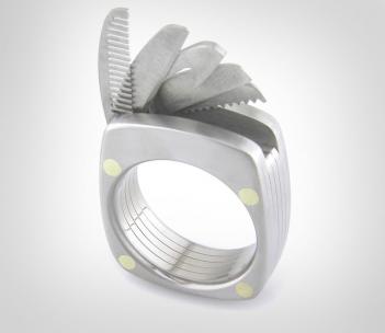 This Swiss Army Ring Has a Tiny Blade, Mustache Comb, and Bottle Opener