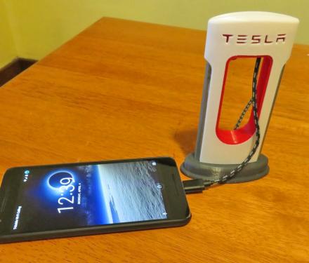 Tesla Phone Charger - Mini Tesla Supercharging Station