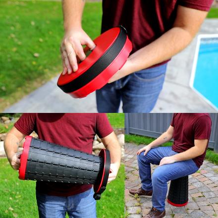 This Incredible Retractable Stool Collapses Down To Just 2.5 Inches