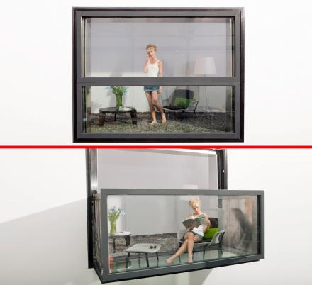 The Innovative Bloomframe Window Balcony Converts From Window To Balcony In Seconds