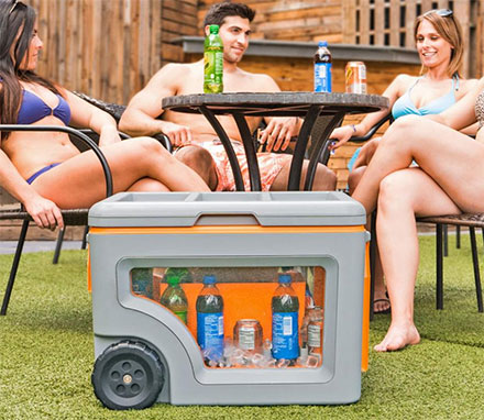 The Naked Cooler Is a Cooler That Has Windows To See What's Inside