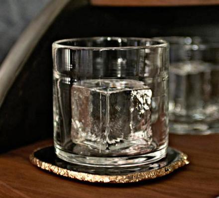 The Rocks Cube Glass: A Whiskey Glass With a Solid Glass Cube In It