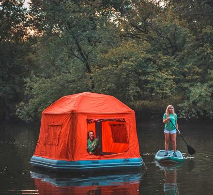 The Shoal Tent Is a Floating Tent That Lets You Sleep on a Lake