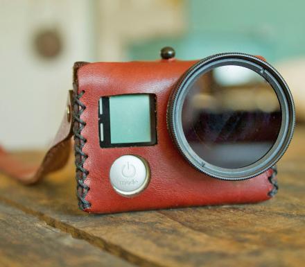 The Travler Is a Vintage Leather Case For Your GoPro