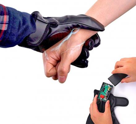 There Are Now Stun Gun Gloves That Shock Attackers By Grabbing Them