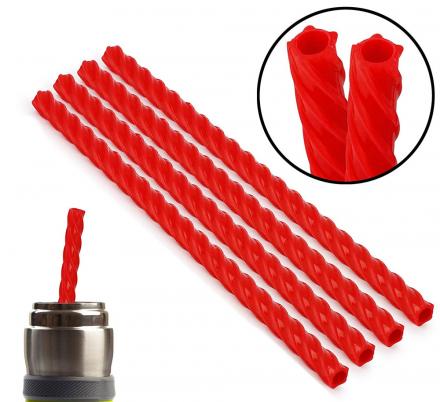 There Are Reusable Straws That Look Like Red Licorice Vines