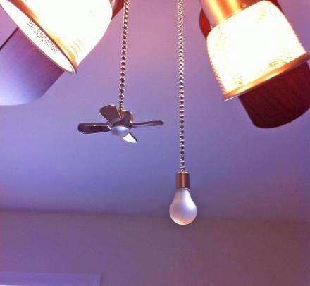 These Fan and Light Bulb Shaped Pull Chains Just Make Too Much Sense