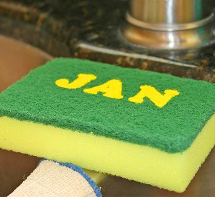 These Genius Calendar Sponges Are Labeled With Each Month So You Know When To Replace It