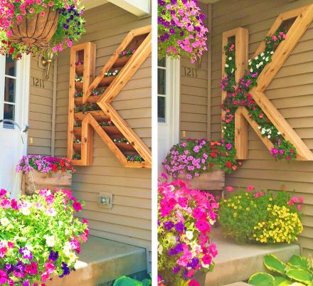 These Giant Letter Shaped Planters Are The Coolest Way To Customize Your Front Entrance