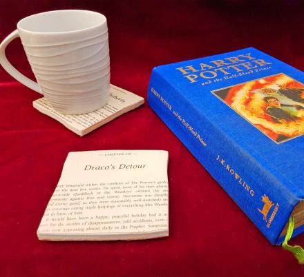 These Harry Potter Novel Coasters Let You Read a Page Every Time You Put Your Cup Down