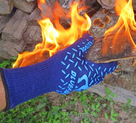 These Heat Resistant Gloves Can Be Used For Cooking, Grilling, or Rearranging Your Bonfire