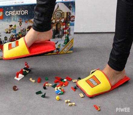 These Lego Slippers Ensure You'll Never Injure Your Feet Stepping On Legos Again