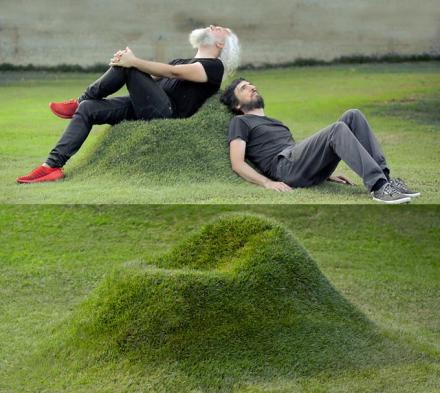 You Can Now Get A Kit That Helps You Create Natural Grass Chairs That Blend Right Into Your Lawn