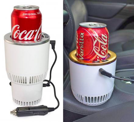 This 2-in-1 Car Cup-holder Keeps Your Beverages Either Cold or Hot