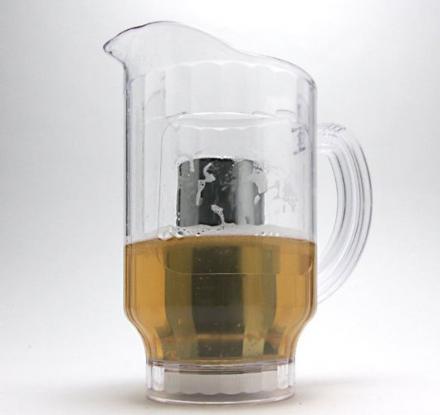 This Beer Pitcher Has An Ice Core To Keep Your Beer Cold