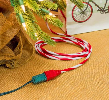 This Candy Cane Extension Cord Is The Only Proper Way To Power Your Christmas Tree