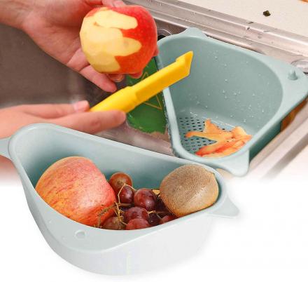 This Corner Sink Basket Will Make Cleaning And Cooking So Much Easier