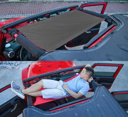 This Soft-Top Doubles as a Hammock For The Top Of Your Jeep | Jeep Hammock