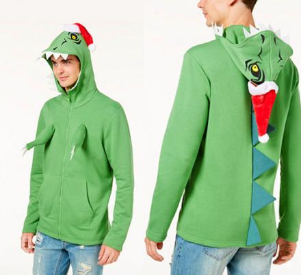 Dinosaur Hoodie Has Little T-Rex Arms That Protrude From The Chest