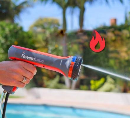 This HotWave Hose Sprayer Heats The Water Before It Comes Out For Endless Hot Water