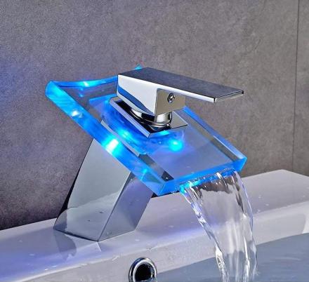 This LED Bath Faucet Shows You If The Water is Hot, Cold, or Lukewarm