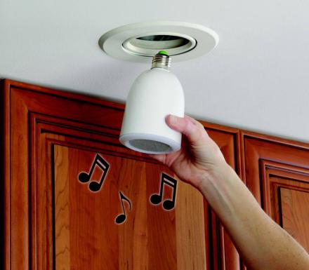 This Light Bulb Has a Speaker That Plays Music When It's Turned On