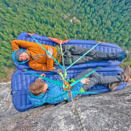 This Lightweight Inflatable Climbing Pod Lets You Sleep On The Side Of a Cliff