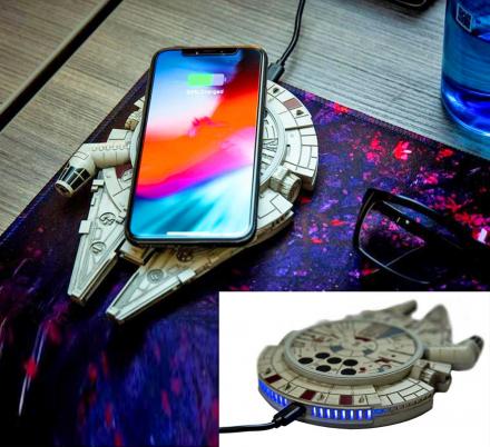 This Millennium Falcon Wireless Charger Will Top-Off Your Phone In Light-Speed