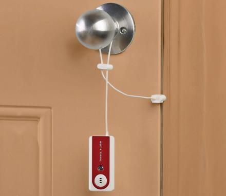 This Portable Door Alarm Sounds Off If Your Door Is Opened