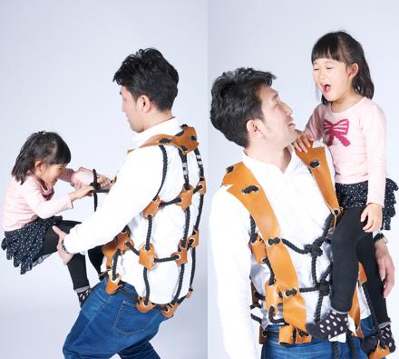 This Rope Suit Turns Dad Into A Jungle Gym