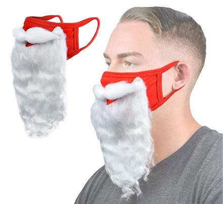 This Santa Beard Face Mask Is The Only Face Covering You Need For December