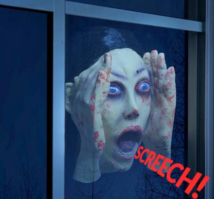 This Scary Peeper Prank Toy Screams When It Senses Someone Through The Window